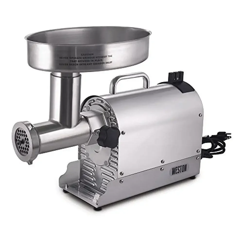 Commercial Grade Electric Meat Grinder 7 Sausage Stuffer 1500W 2HP Stainless Steel Gears High Speed Precision Non-Slip Feet