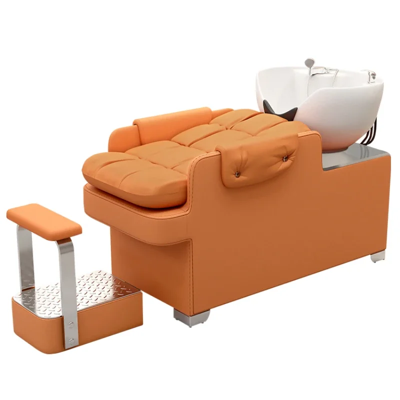 Italian Soft Bag Lying Down Hair Salon Spa Pedicure Chair Economic Shaving Hairdressing Washbasin Foot Chuveiro Salons Headspa