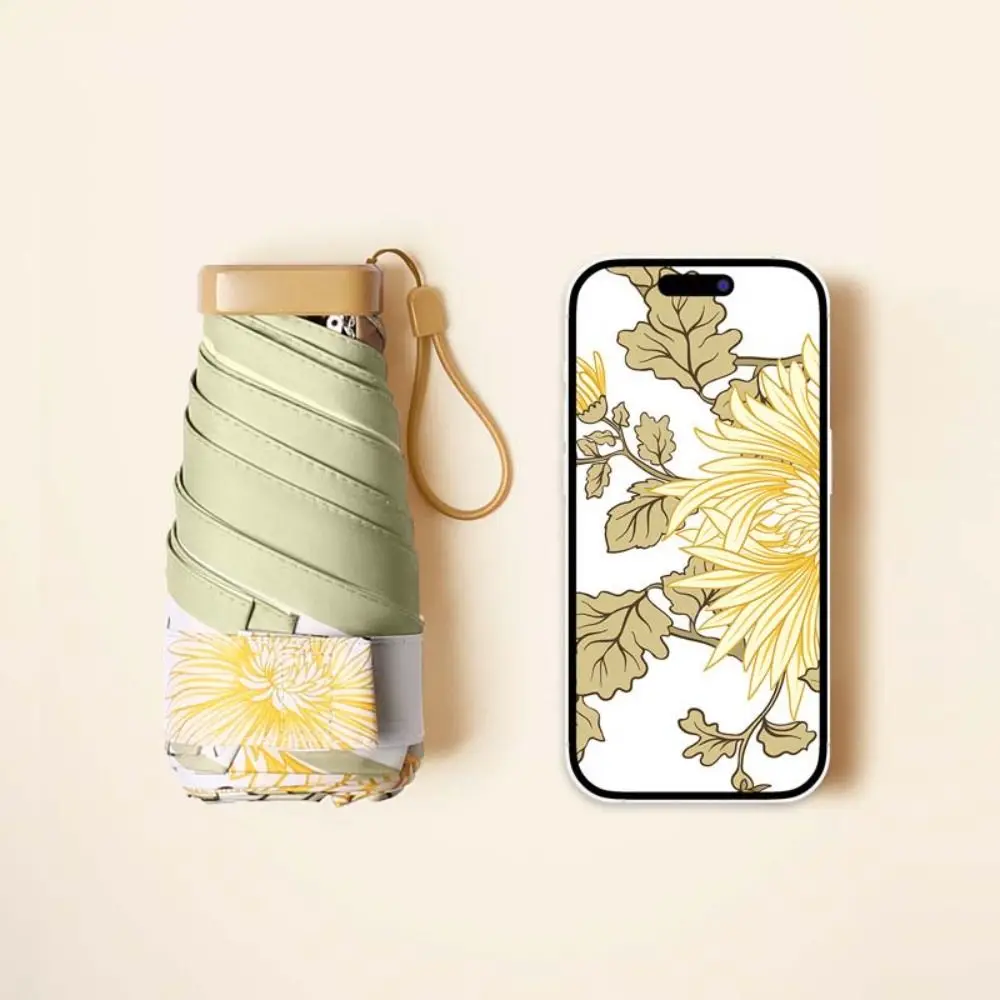 

Карманный зонт, портативный мини-зонт от солнца, складной компактный дорожный зонт с УФ-защитой, водонепроницаемый карманный зонт для путешествий