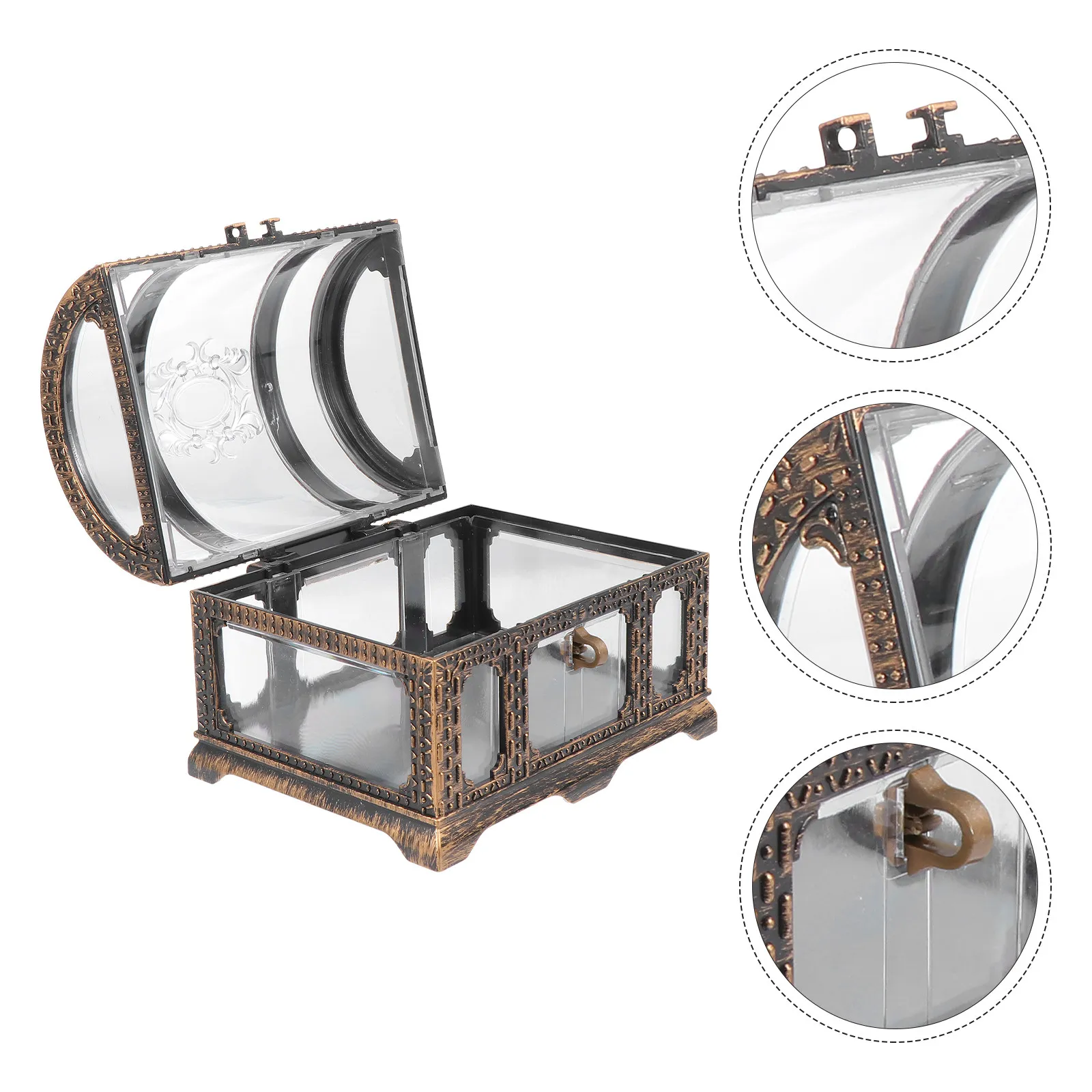 

1 шт. пиратский сундук для хранения, высококачественный пластиковый контейнер для сувениров, реквизита для фотосессий, органайзер для мелких аксессуаров