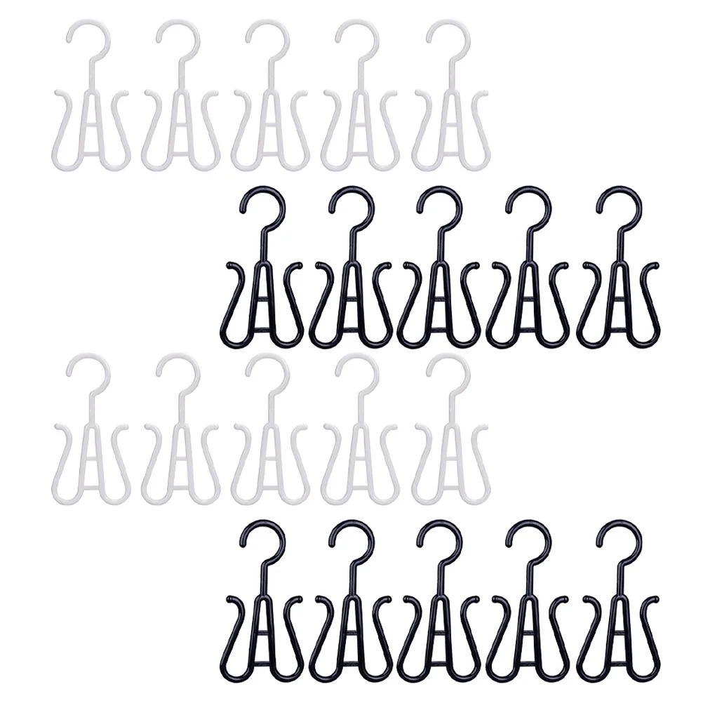 

20pcs Shoe Storage Hooks Plastic Rack Hanging Display Home Use Multipurpose Decorative Racks For Shoes