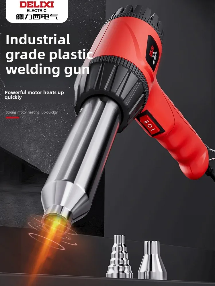 220V Compact Electric Plastic Welding Torch Heat Gun for Car Bumper Repair PP Plastic Welding Tool Mini Plastic Welding Gun