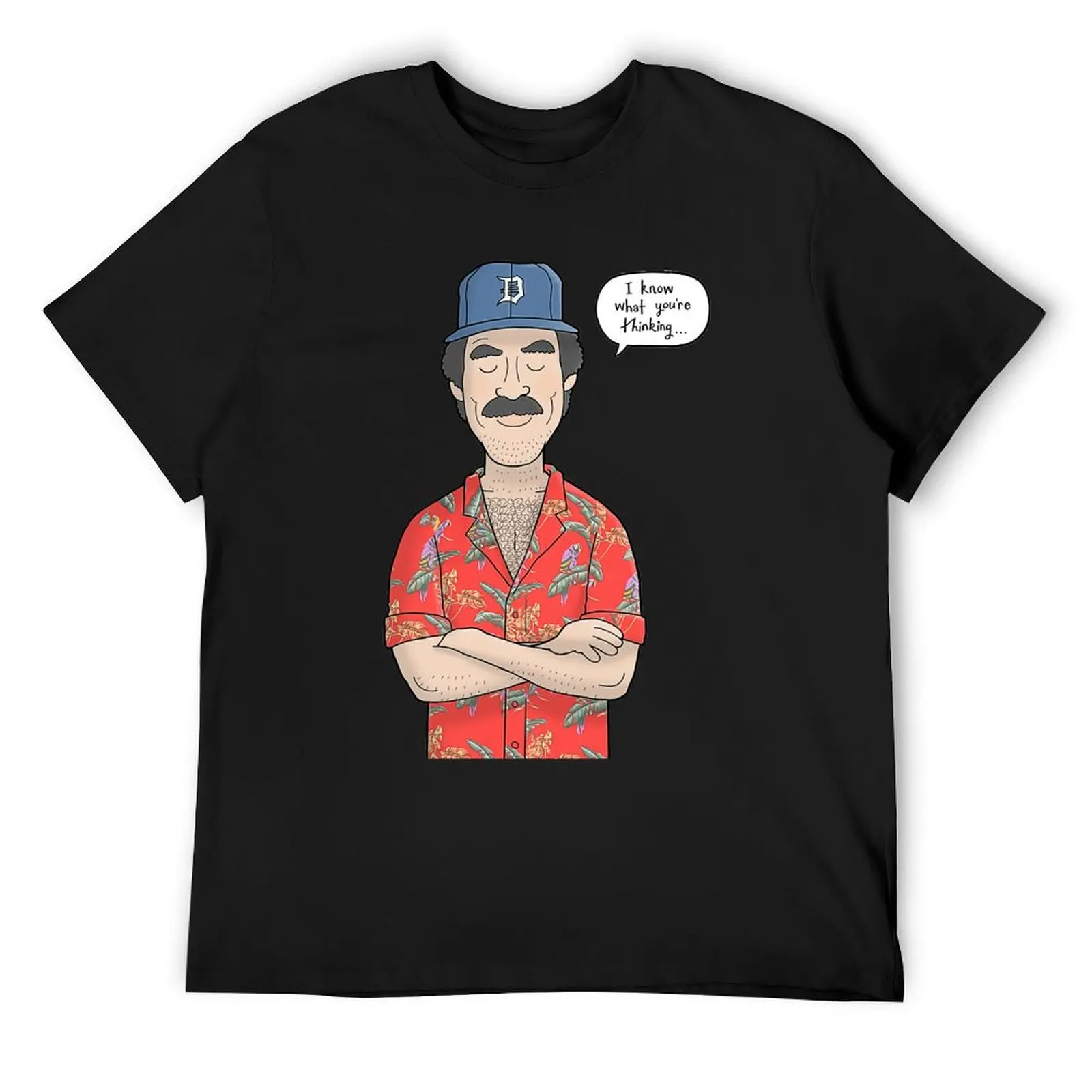 

Tom Selleck T-Shirt oversized cheap stuff shirts graphic tee men