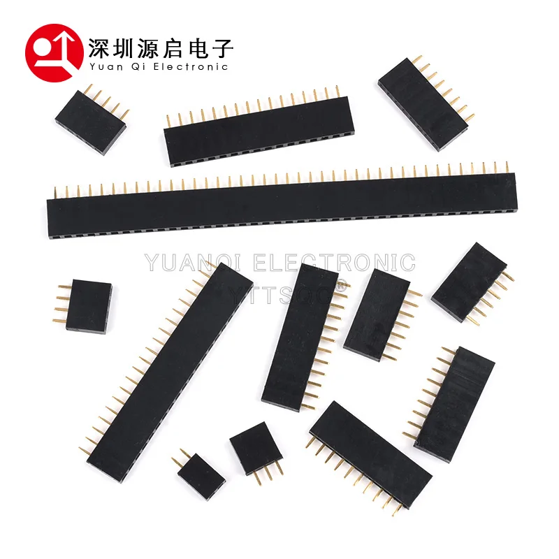 2.54mm Single Row Straight Female Pin Header 0.1