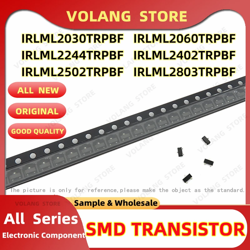 5Pcs/LOT Field-Effect Transistor IRLML2030TRPBF IRLML2060TRPBF IRLML2244TRPBF TO236 IRLML2402TRPBF IRLML2502TRPBF SOT-23 MOSFET