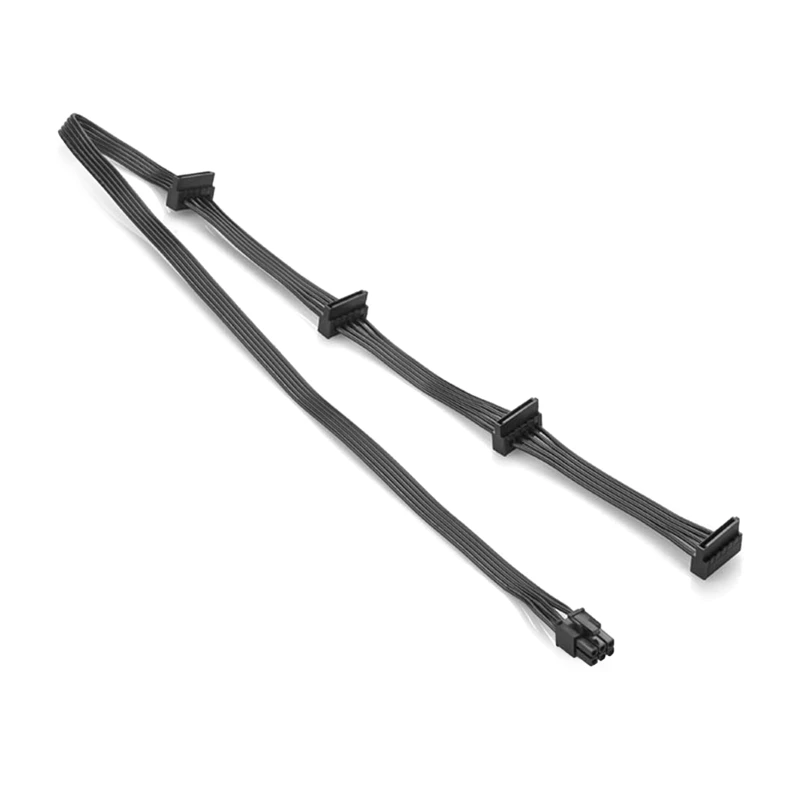 جهاز كمبيوتر شخصي خادم القرص الصلب 6Pin 1 ذكر إلى 4 أنثى كابل الطاقة الخائن