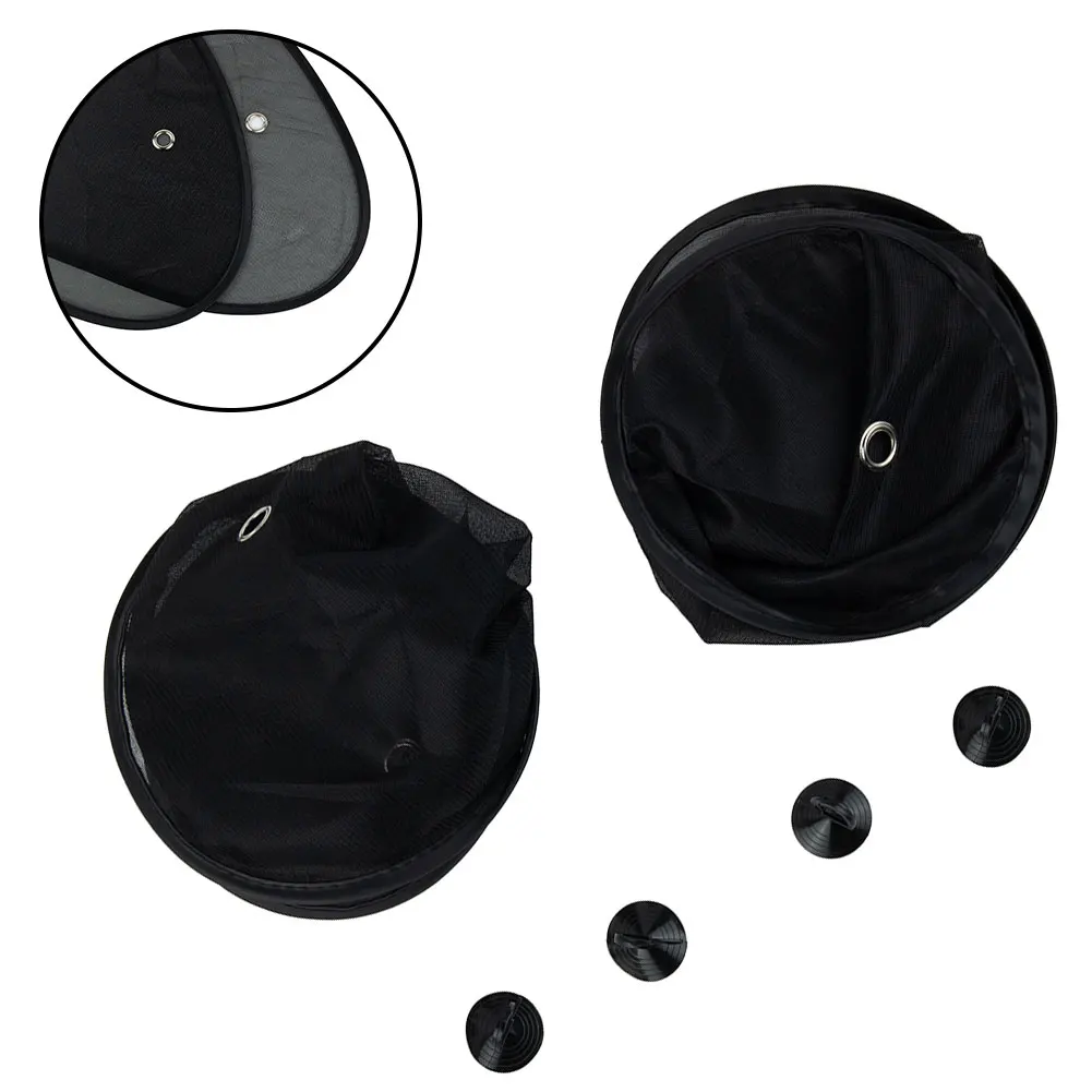Covers Sun Visor Sunshade Curtain Mesh Replacement Shield Side 65*38cm Accessories Black Car Privacy Protection