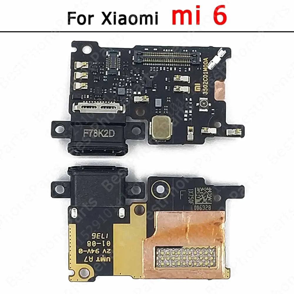 Usb Connector For Xiaomi Mi 8 Lite 6 5 5S Plus 10T Pro 5G 10 9T 9 SE Charging Port Charge Board Flex Plate Pcb Dock