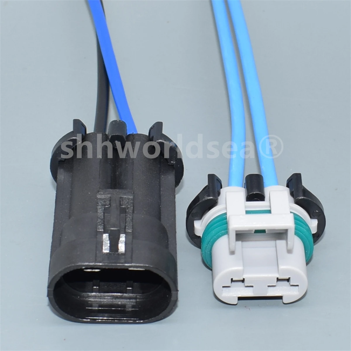 shhworldsea 2.8mm 2pin for Ford fan plug electronic fan plug headlamp plug power pump Connector wire harness 15363993 15363990