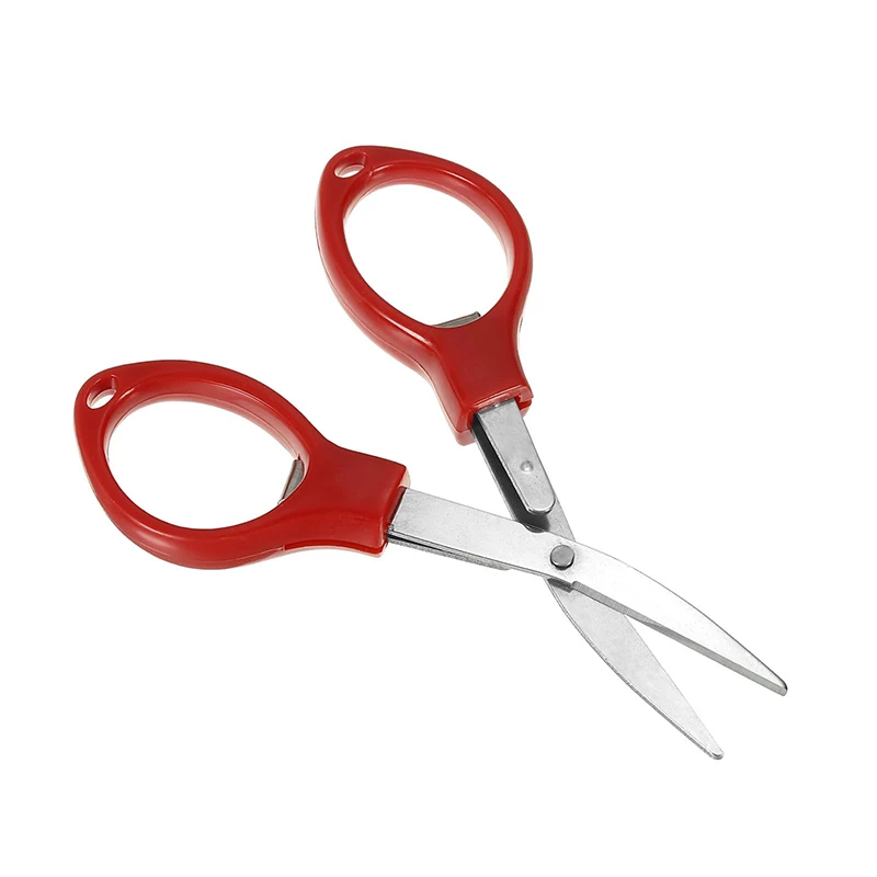 1-10Pcs Small Folding Scissors Stainless Steel Stretch Travelling Cutting Tools Multi-purpose Mini Craft Scissors