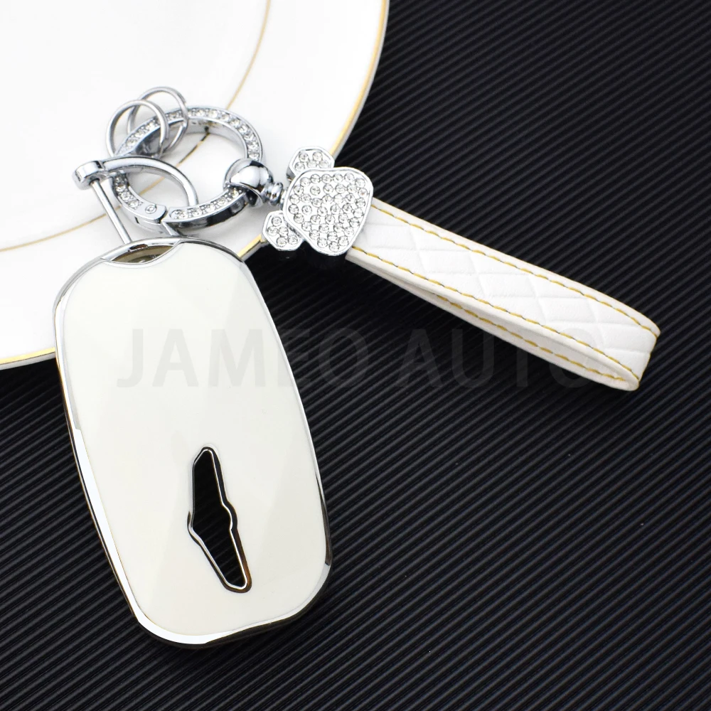 TPU 7 Buttons Car Key Case Cover Auto Shell Fob Holder Protector For Hyundai Genesis GV60 GV90 G90 G70 G80 EQ900 Accessories
