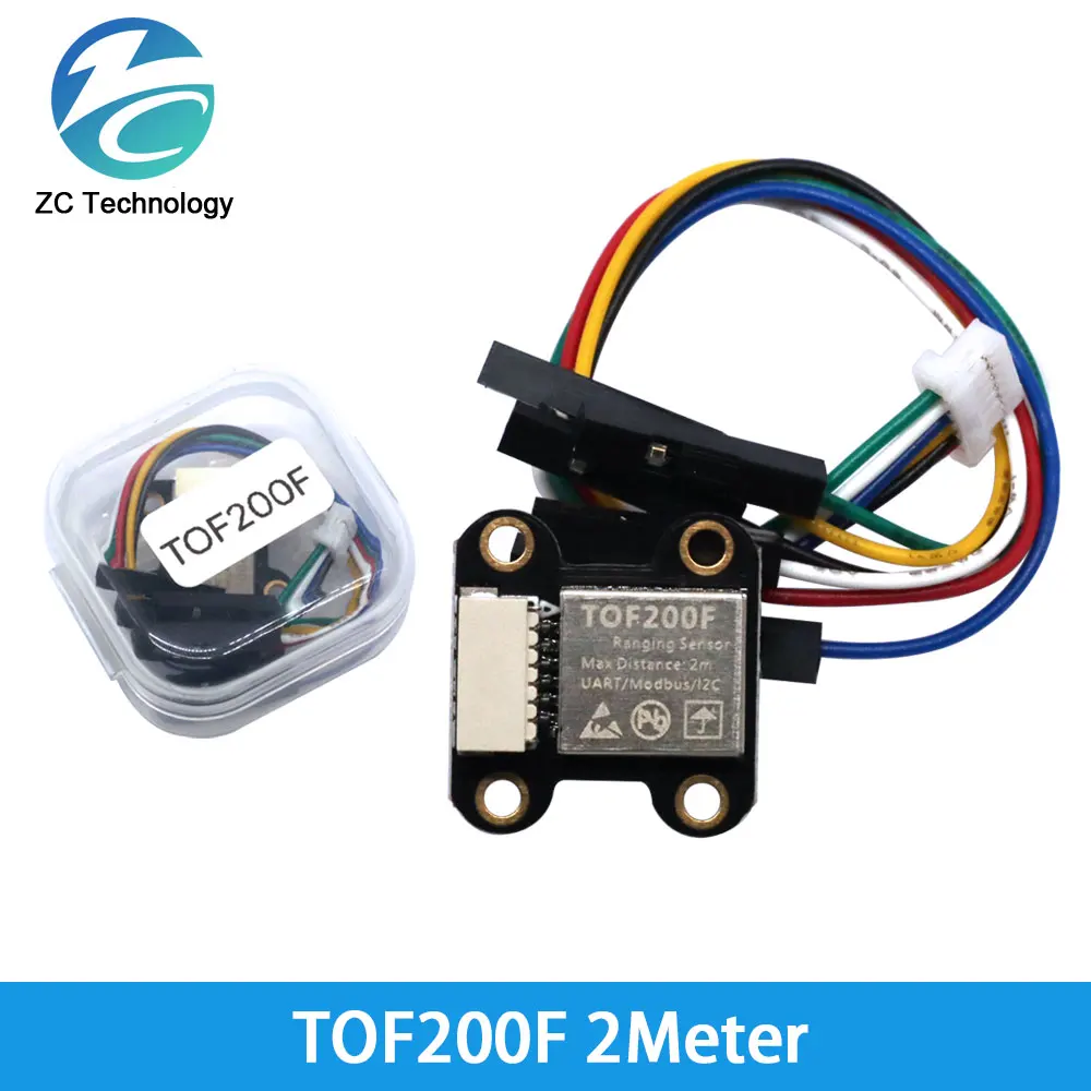 VL6180/VL53L0/VL53L1 Time-of-Flight (ToF) Laser-Entfernung, integrierter MCU-Algorithmus TOF050F TOF200F TOF400F 50CM/2M/4M MODBUS/IIC I2C