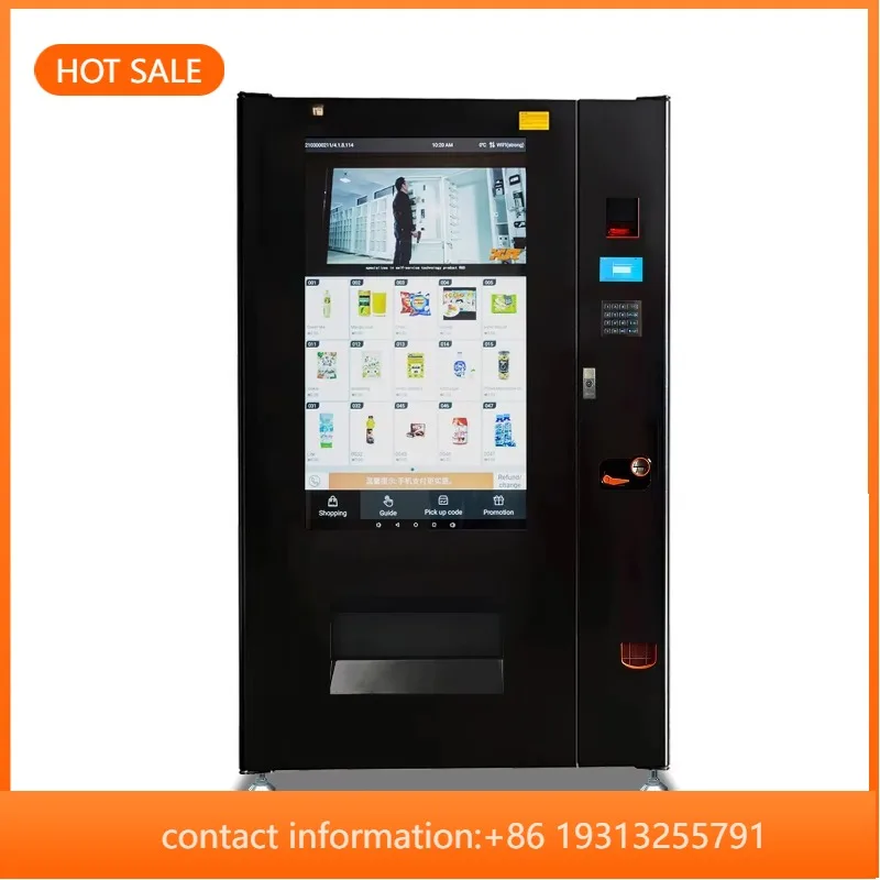 

【Best-selling】XY Vending Machine Large Capacity Snack and Drink Vending Machine with Screen, Equipped with 49-inch Touch Sc