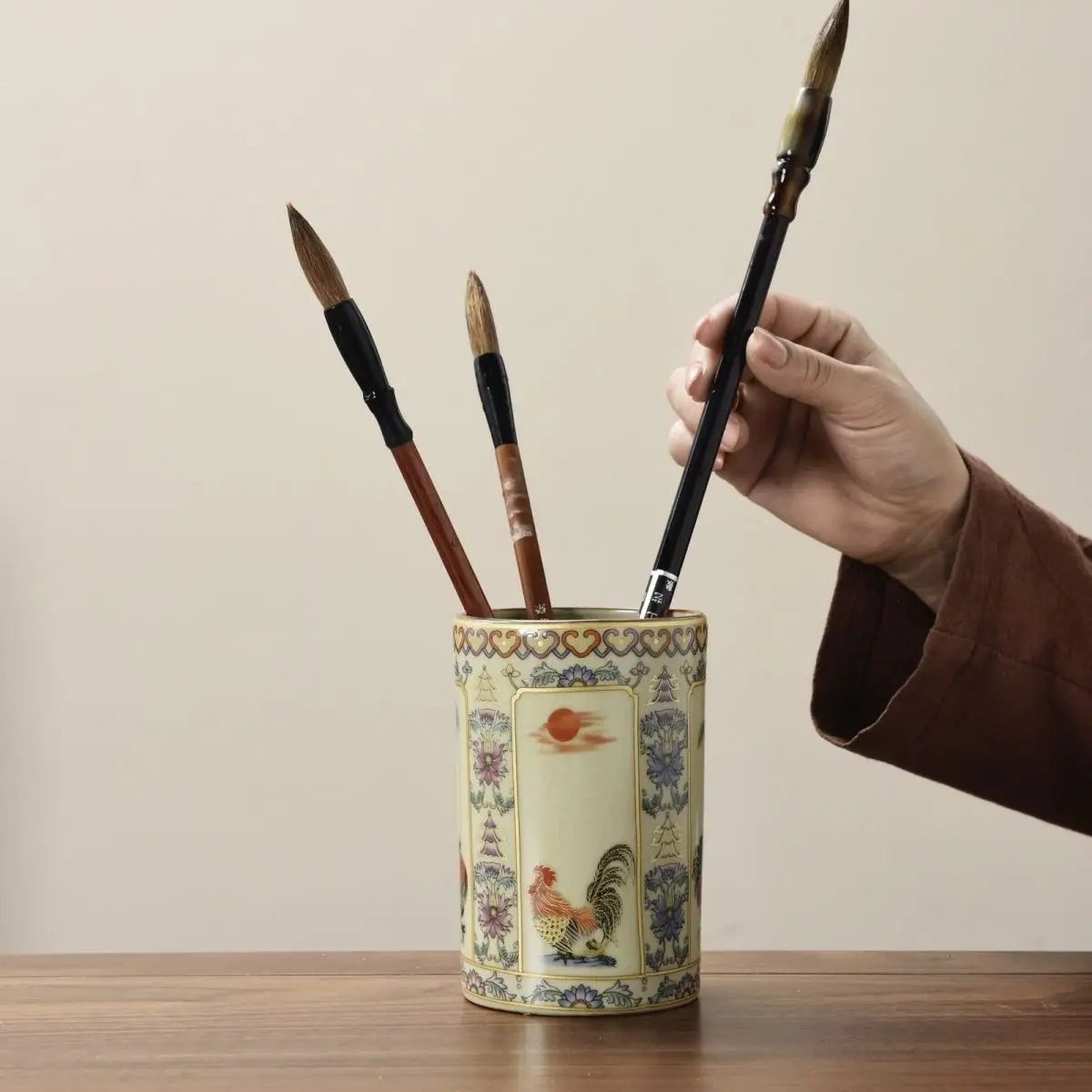 ru-kiln-portapenne-in-ceramica-organizzatore-da-scrivania-organizzatore-di-penne-accessori-per-ufficio-scatola-portaoggetti-per-pennelli-per-trucco-porta-pennelli-per-calligrafia