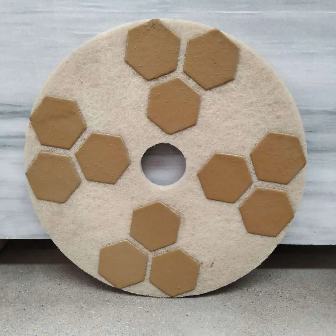 17 Inch 430MM Marble Floor Polishing Wheel Granite Concrete Sponge Polishing Pad Diamond Fiber Polishing Pad For Floor Renewing