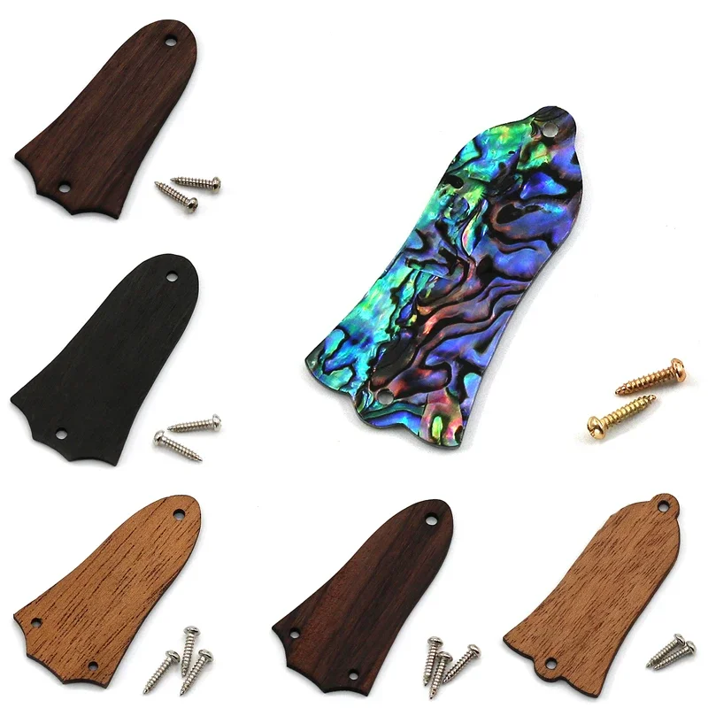 Truss Rod Cover Plate Holder 1 Piece Acoustic Guitar Headstock Covers Bell-Shaped 2 Hole 3 Hole for Gib LP SG Matching