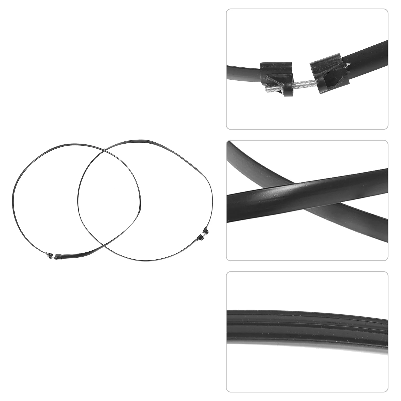 2pcs Electric Fan Hoop Replacement Outer Hoops Plastic Binding Hoop Fan Supplies