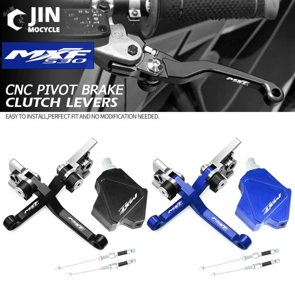 

Motorcross Dirt Bike Handlebar Brake Clutch Levers Stunt Clutch Pull Cable Lever Replacement Easy System For TM MXF530 2019 2020