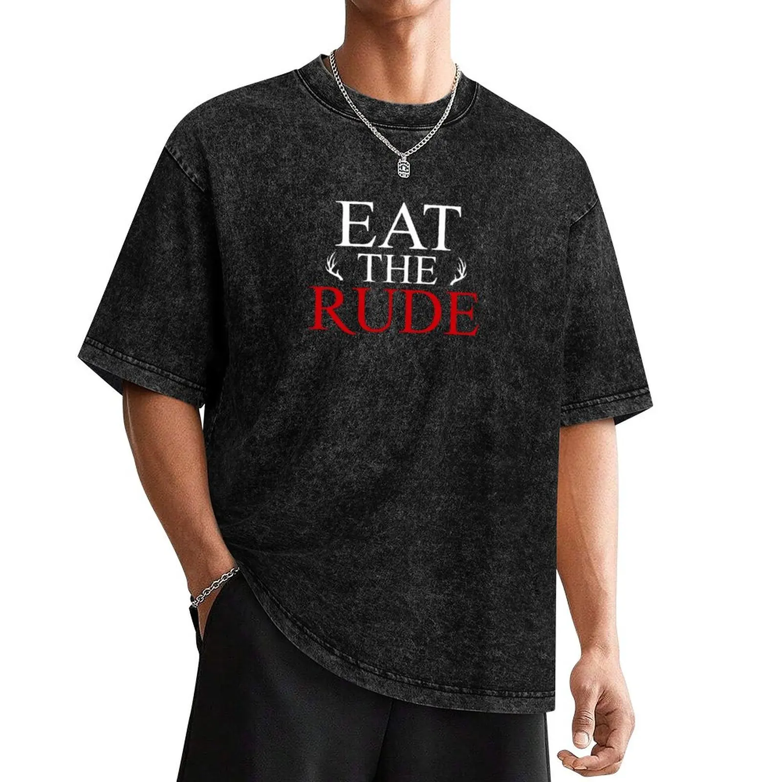 

Eat The Rude T-Shirt anime tshirt cheap stuff vintage graphic tee anime mens clothes