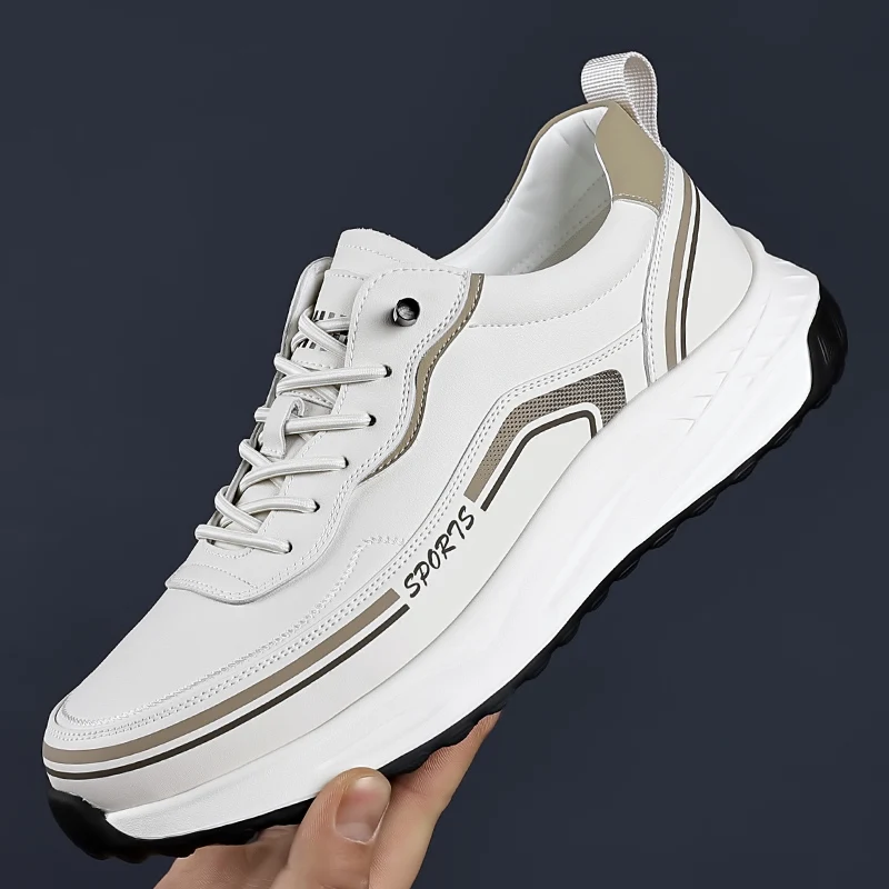 

Men's Shoes 2026 Spring New Style White Sneakers, Sports Casual Shoes, Lightweight, Breathable, Slip-On, Versatile Shoes