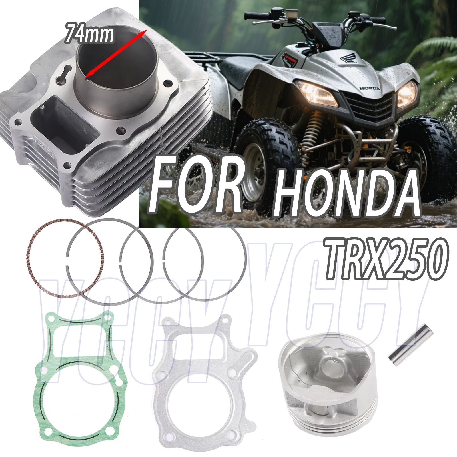 74MM Motorcycle Eng… - image