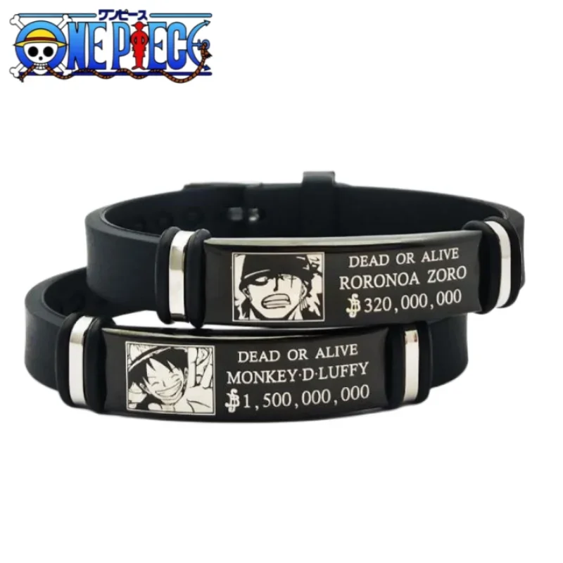Pulseira Animação One Piece Wanted, Circundante, Luffy, Ace, Lo, Sauron, Presente de Aniversário para Homens e Mulheres, Acessórios Casais