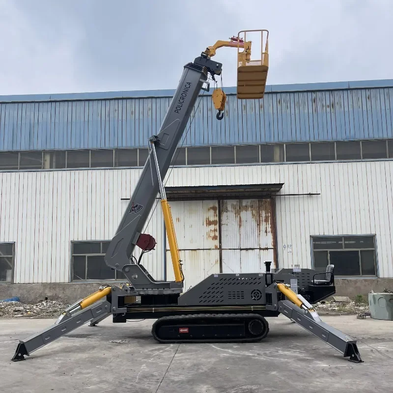 P-714 ZMT البناء متعددة الوظائف قابلة للطي رافعة عنكبوت CE/EPA معتمدة 10 طن 12 طن رافعة عنكبوت مع سلة الرجل
