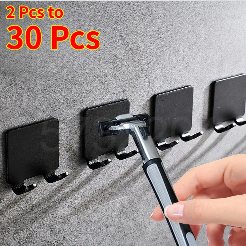 30pc Shaving Razor Holder multi-function Men Shaving Shaver Storage Hook Wall Shelf Razor Rack Bathroom Kitchen Accessories Hook