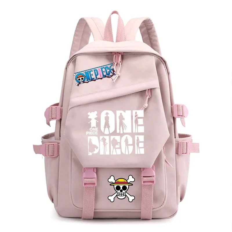 One Piece Rucksack Luffy und Roronoa Zoro Cartoon und niedlich, großvolumiger, bedruckter, tragbarer Schulrucksack mit Reißverschluss für Schüler als Geschenk – Detail 3