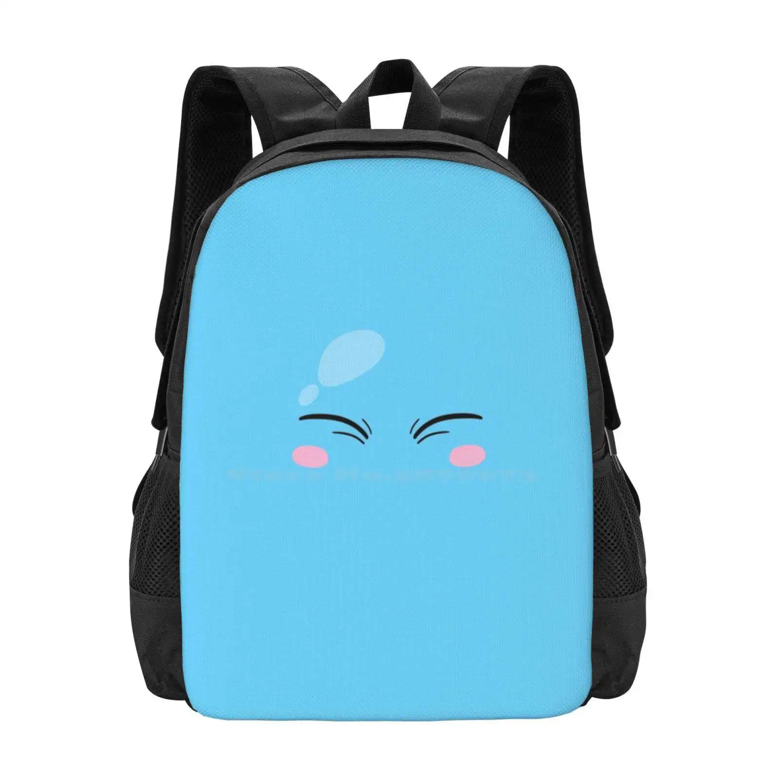 Happy Rimuru Hot Sale Backpack Fashion Bags That Time I Was Reincarnated As A Slime Happy Rimuru Emote Weeb Weaboo Manga Anime