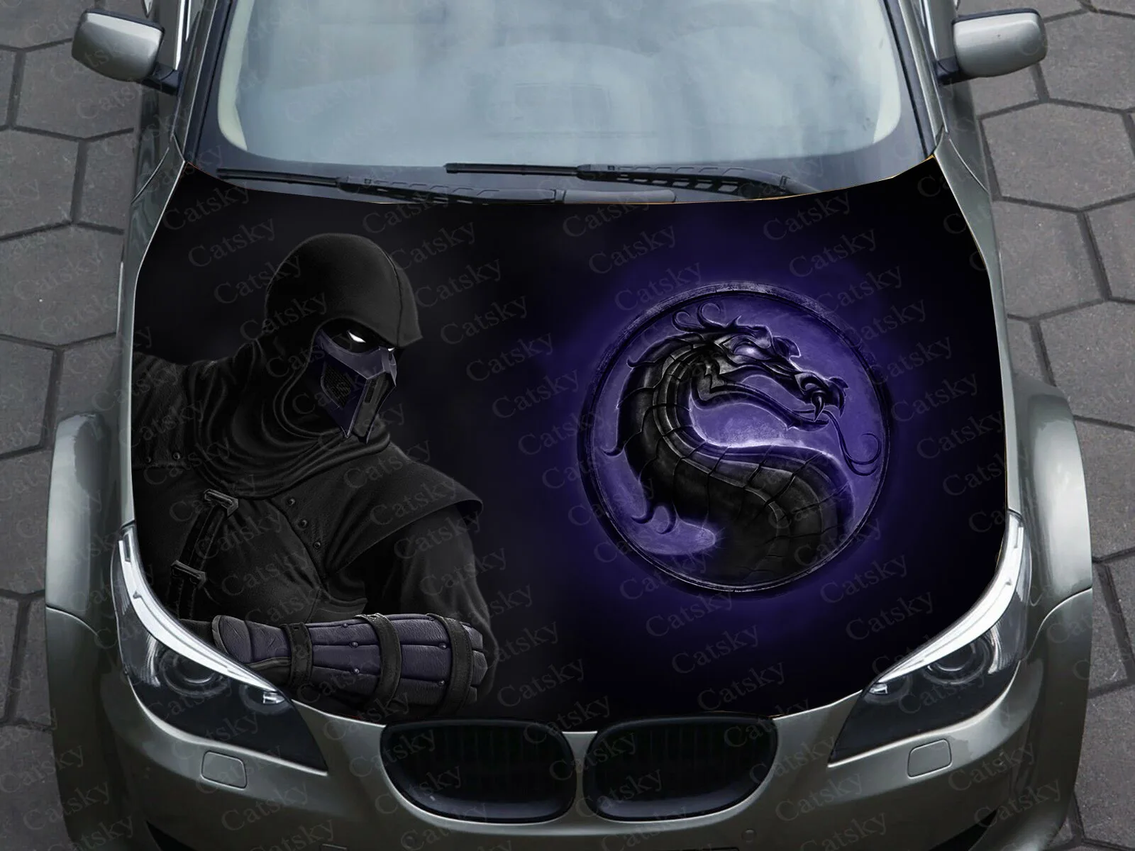 Game Mortal Kombat Car Decal Graphics Vinyl decal Cover Pattern Packaging Decal custom DIY design hood engine Stickers