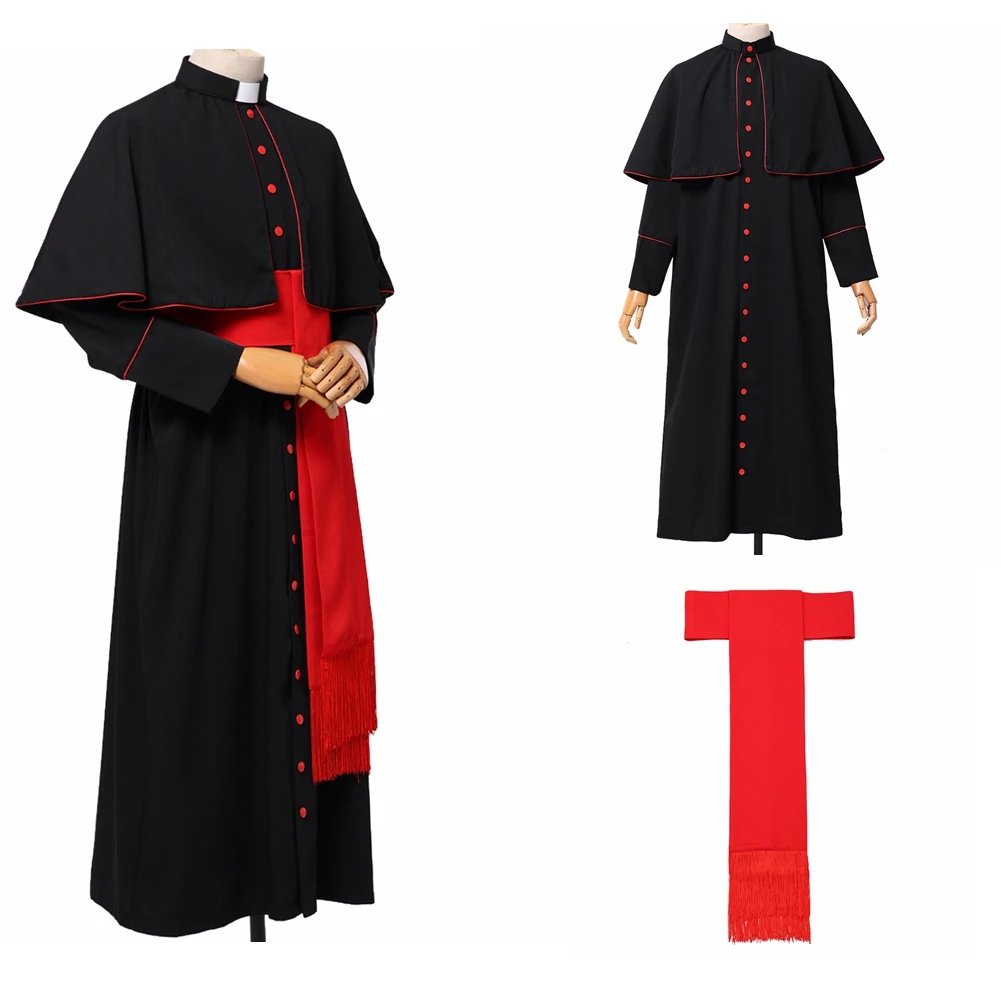 Traje ortodoxo do ministro do pastor uniforme de sotana de vestimenta de sacerdote católico