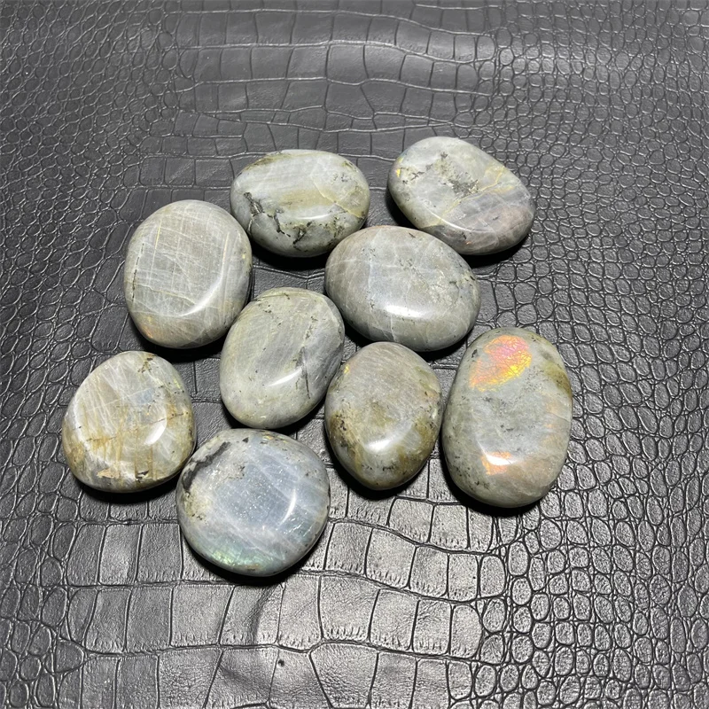 1000g Natural Labradorite Crystal Tumbled Palm Gem Stone Wholesales Price