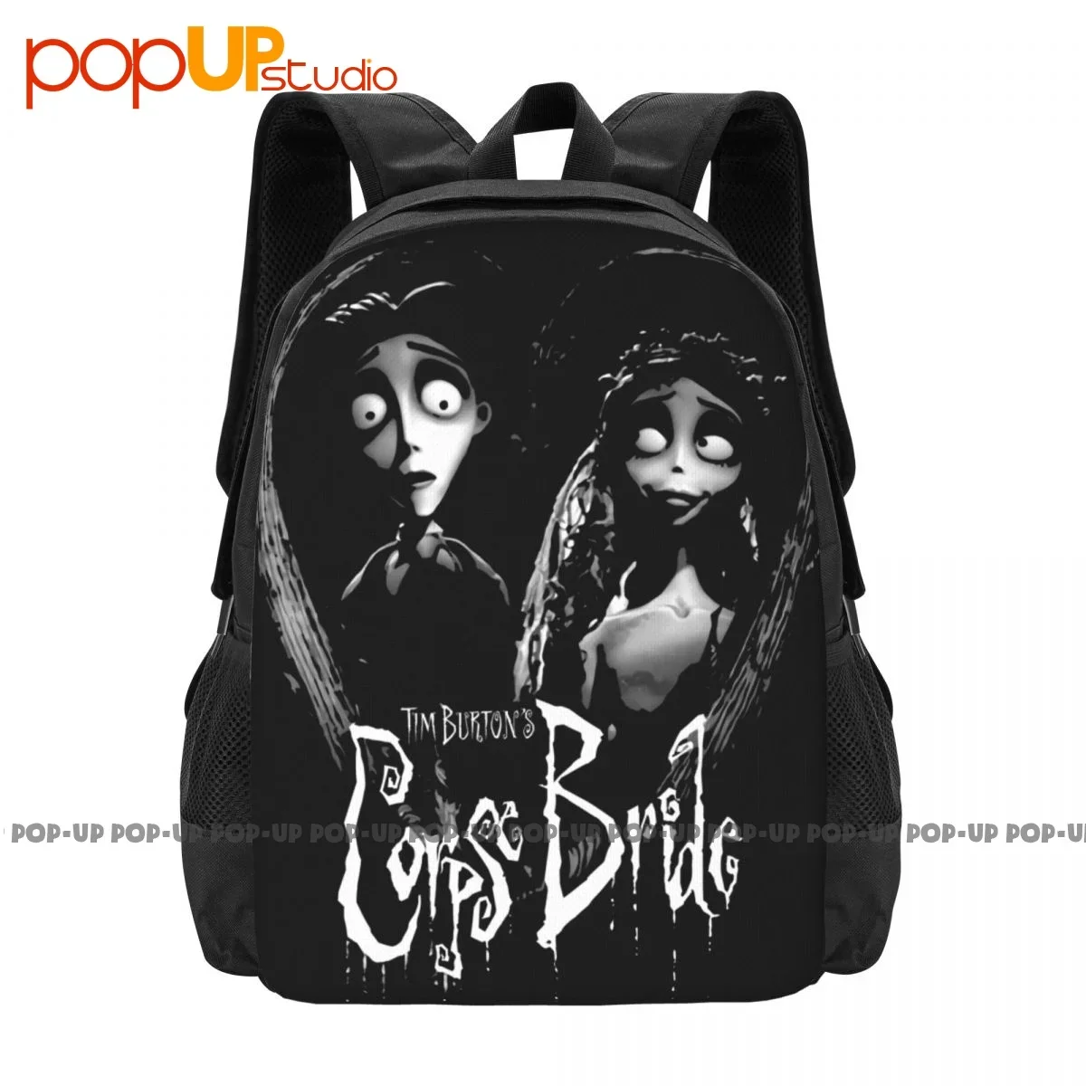 Tim Burtons Corpse Bride Bride And Groom Backpack Large Capacity Fashion Shoe Bag Storage Bag Clothes Backpacks