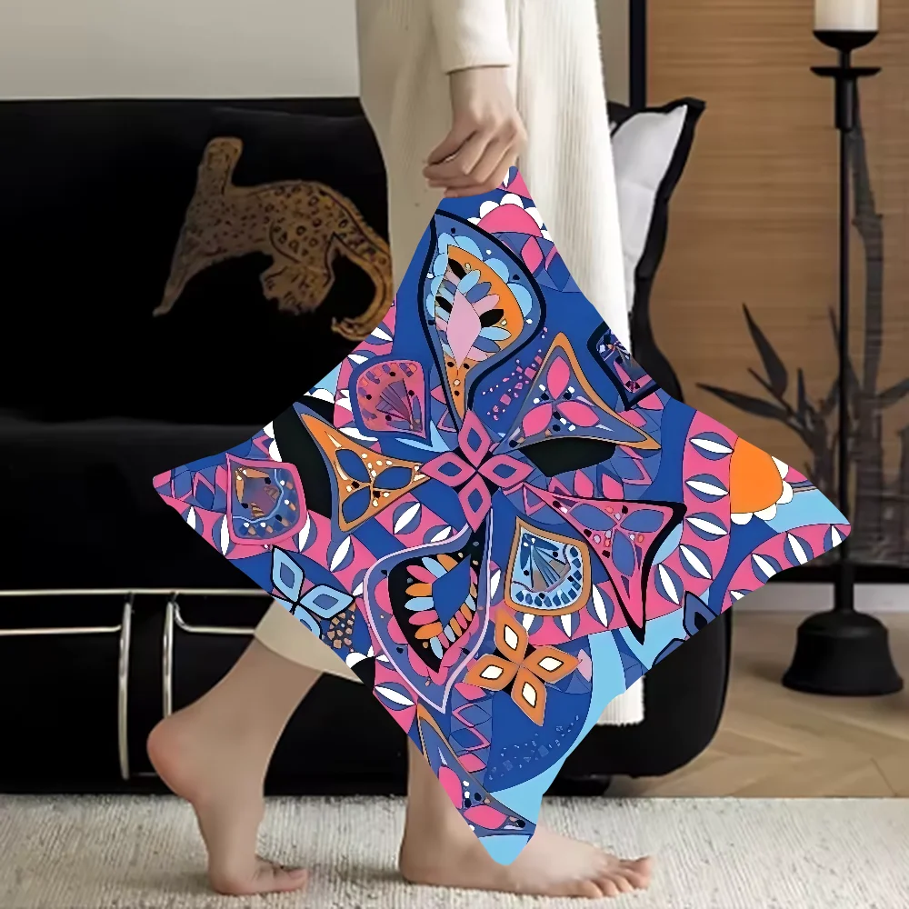 Fundas de almohada con Logo de Emilio P-Pucci, ropa de cama para el hogar, funda de almohada decorativa para boda, funda de almohada súper suave