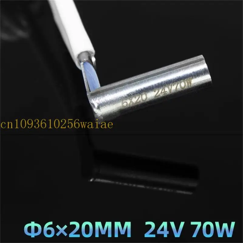 652F Parts Parts Heater Ctrtridge 550 ℃ 24V 70W 6x20mm أنبوب التدفئة 2M طول الخط لـ Presuder Parts