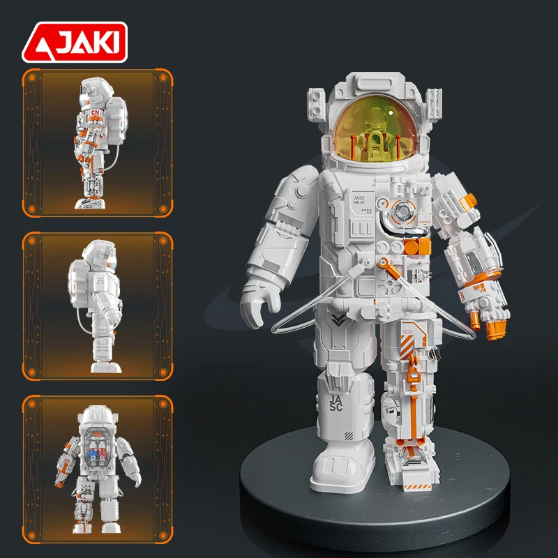 JAKI استكشاف الفضاء بنة نموذج تجميع رائد الفضاء لعبة سطح المكتب الحلي ألعاب التجميع التعليمية للأطفال #3