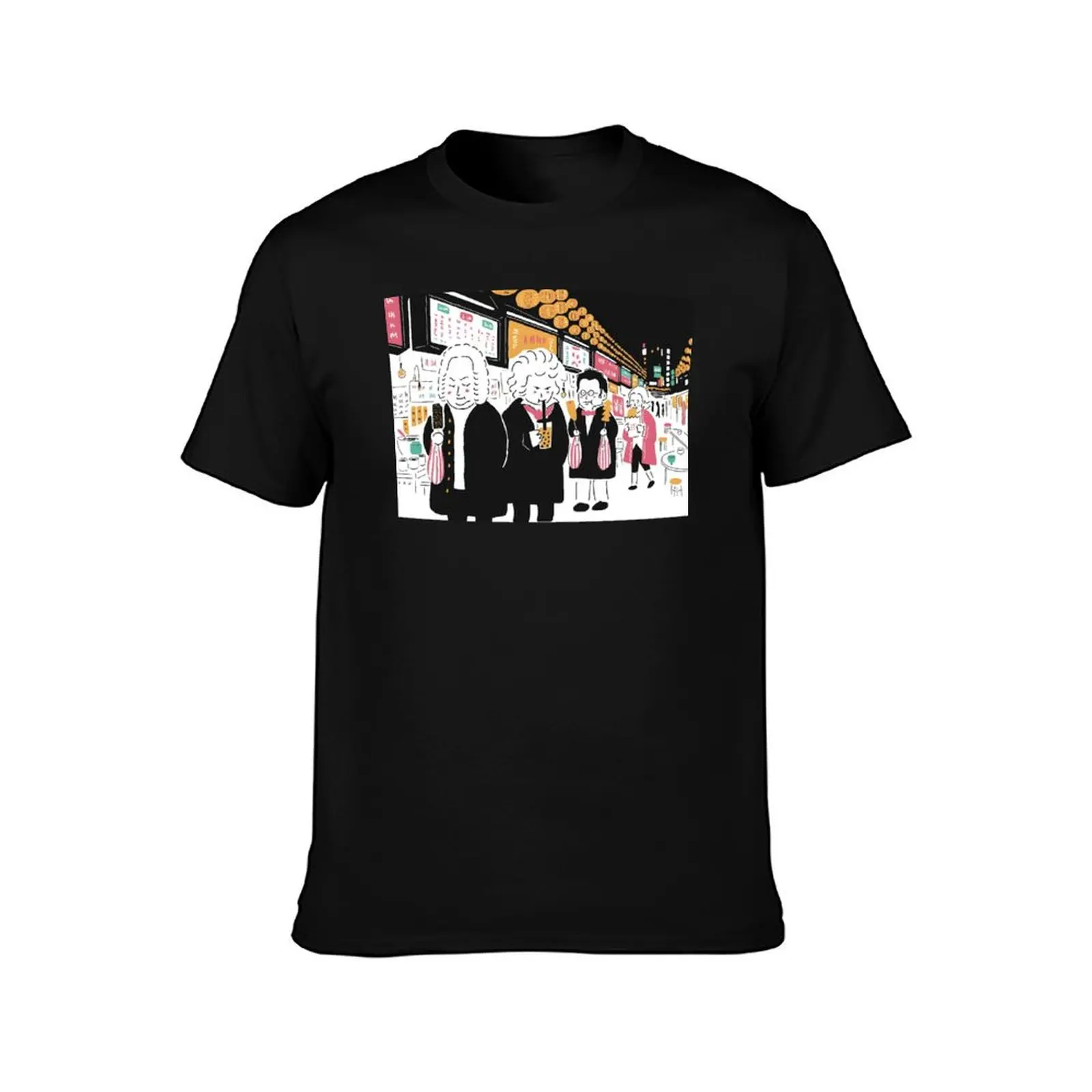Mozart Schubert Beethoven Bach T-Shirt Simple Trendy Casual T-Shirt