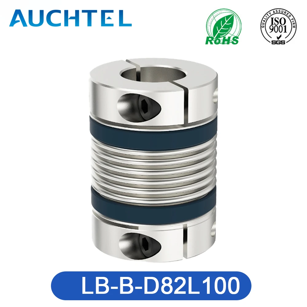 

Shaft Coupling LB B D82L100 Bellows Flexible Motor Coupler CNC Aluminium High Elasticity Universal Joint 3D Printer Cardan