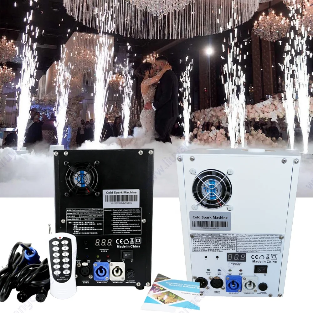 Dmx512 Large Stage Equipment Special Effect Wireless White Spin 750 Watt 750w 650w Heating Element Cold Spark Machine