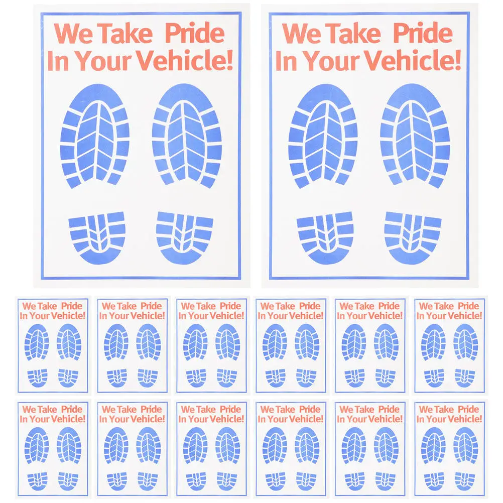 

80 Sheets Disposable Paper Floor Mats for Automotive Lightweight Non Skid Foldable Car Interior Protection Mats Vehicle Service