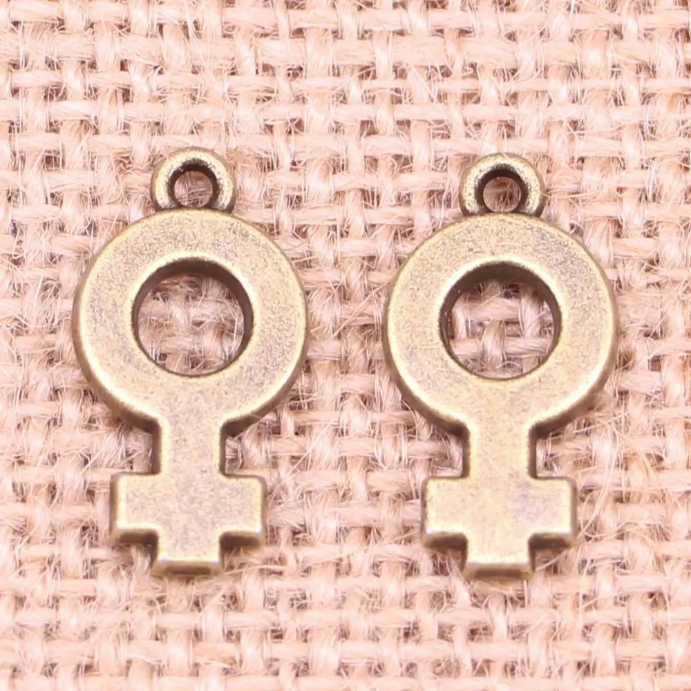 45pcs Jewelry Charms female woman 22mm Antique Bronze Plated Pendants Making DIY Handmade Tibetan Bronze Jewelry