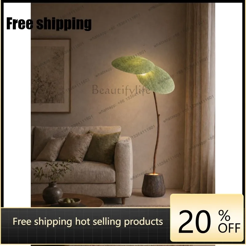 YJ wabi sandy wind floor ornament luminous living room bedroom art retro personality creative atmosphere decoration