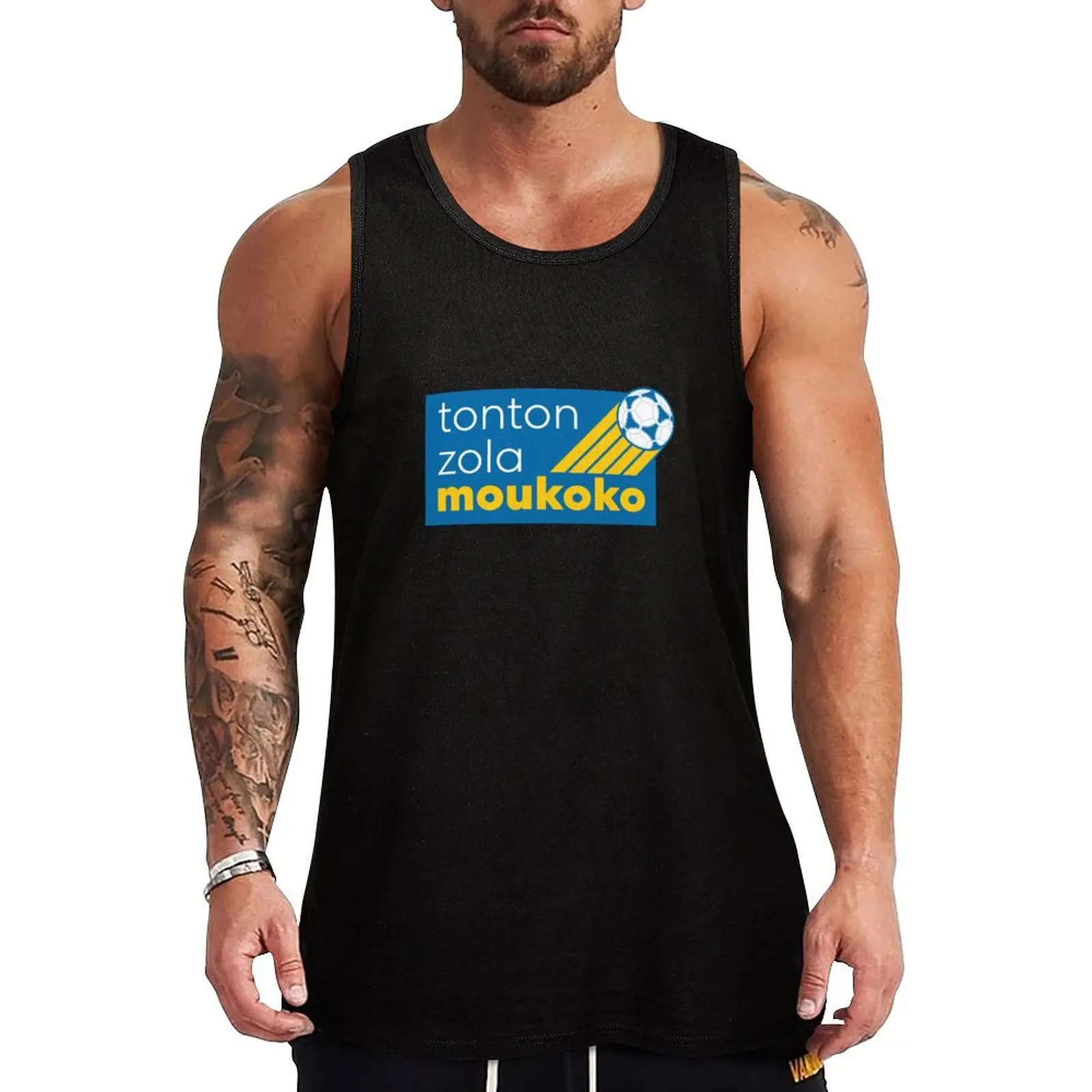 Tonton Zola Moukoko Logo Tank Top Men's fitness t-shirt sleeveless shirt man