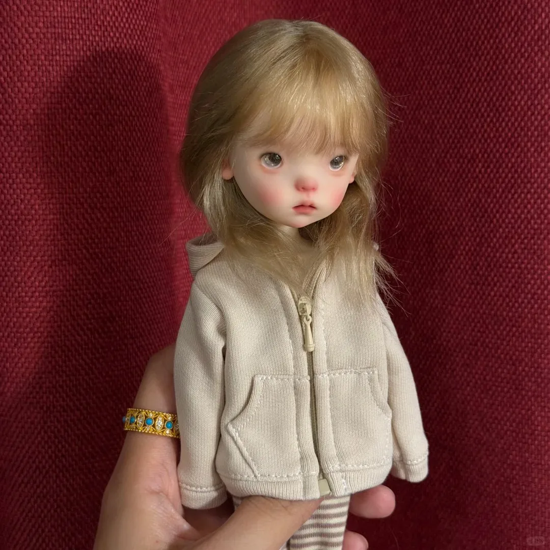 Nuova bambola BJD 1/6, piccola bambola doudou, graziosa bambina, giocattolo in resina di alta qualità, regalo di compleanno, bambole per bambini in offerta, articolate.