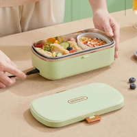 220V 36W 900ml Electric Lunch Box Water Free Heating Box Stainless Steel Food Warmer Portable Thermal Boxes For Office School