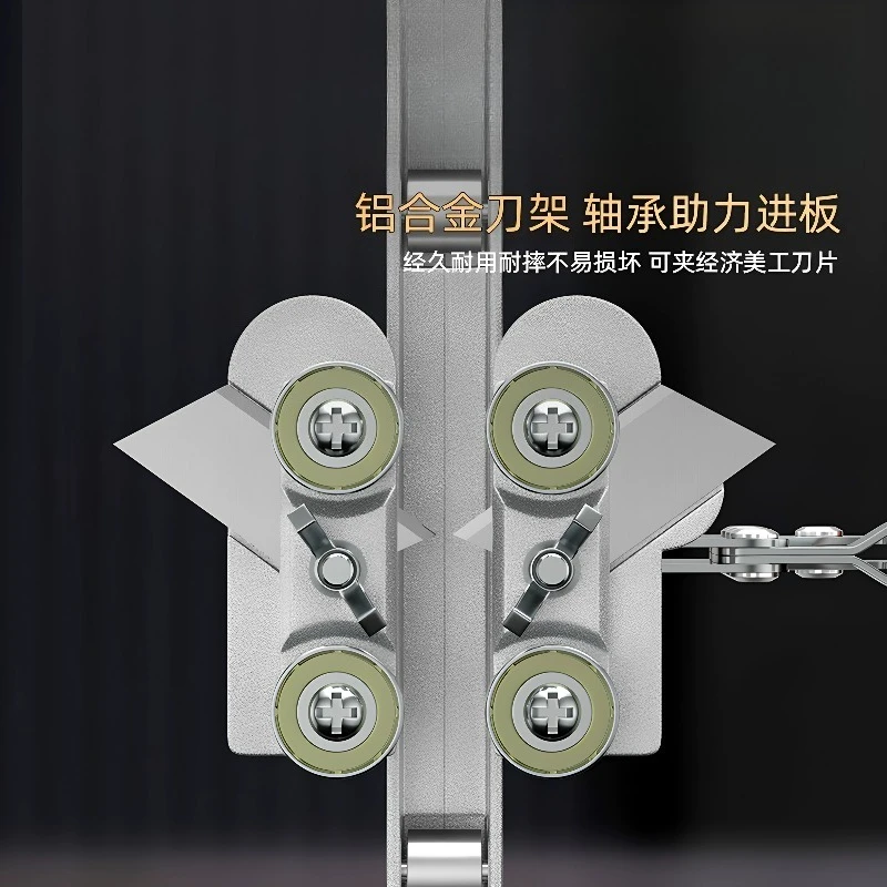 Push-Type Gypsum Board Cutter with Chamfering Device, Woodworking Auxiliary Cutting Tool