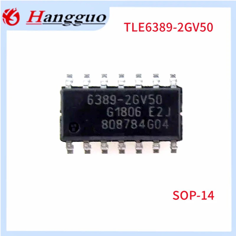 10pcs/Lot Original TLE6389-2GV50 = 6389-2GV50 SOP-14 Automotive computer board commonly used vulnerable IC chip