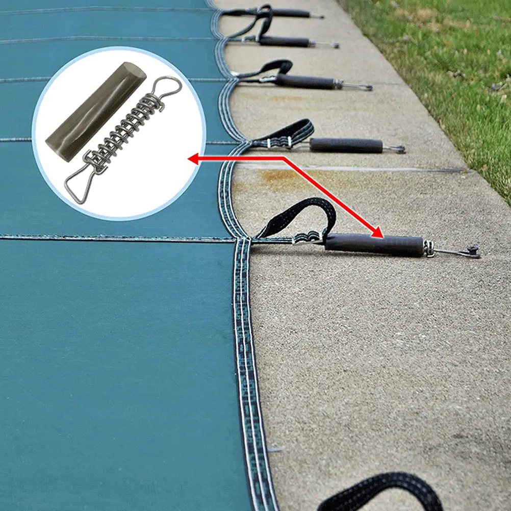 

5Pcs PVC Pool Cover Spring Sleeves Protectors for Safety Winter Covers Accessories