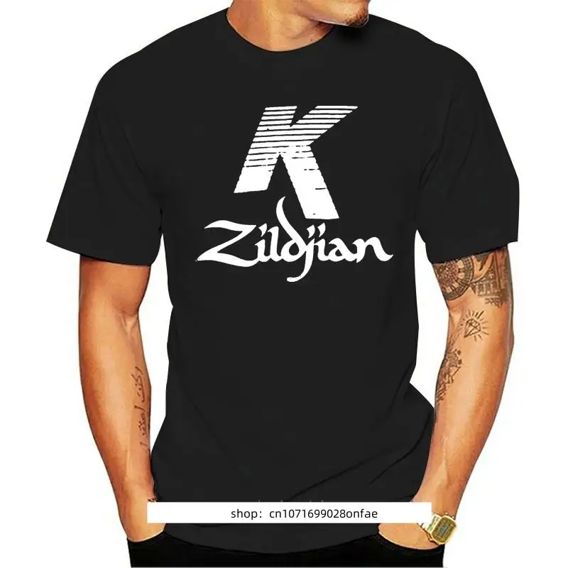 Zildjian K Percussion Drums Cymbal Logo Mens Black T-Shirt Cotton Printed Short Sleeves Funny Graphic Tee Shirt